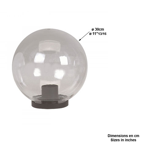 Bol de rechange opaque ø30cm L3681 Globe de rechange Globe opaque L3681