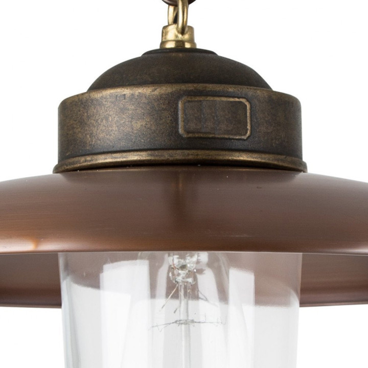Suspension à chaine en bronze LANDES htr 27cm diamètre 31cm