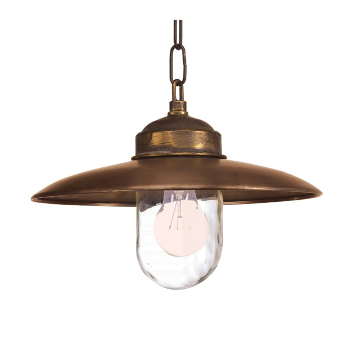 Suspension à chaine en bronze LANDES htr 27cm diamètre 31cm