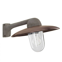 Applique murale d'intérieur FABRIQUE en aluminium brut Htr 24cm