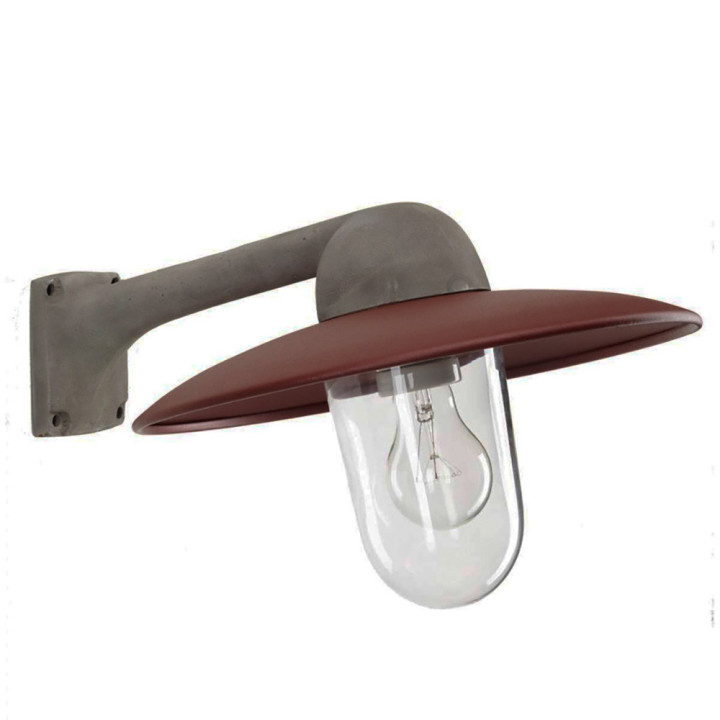 Applique murale d'intérieur FABRIQUE en aluminium brut Htr 24cm