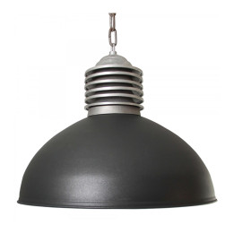 Suspension à chaine alu et couleur OLD INDUSTRY htr 30cm Ø 50cm