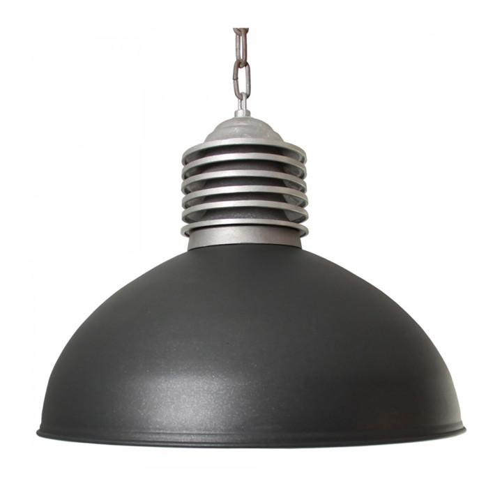 Suspension à chaine alu et couleur OLD INDUSTRY htr 30cm Ø 50cm