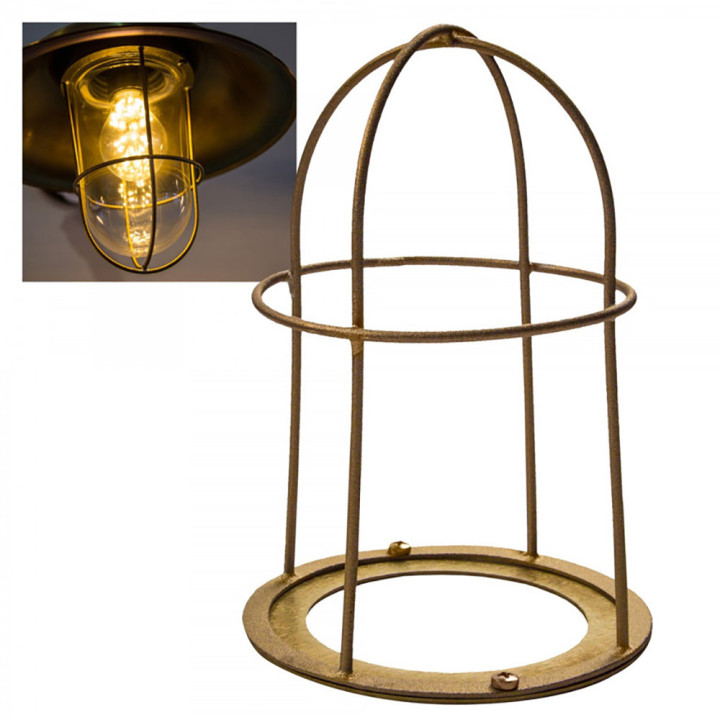 Applique murale SAVOYE L ronde en bronze et cuivre hauteur 39cm