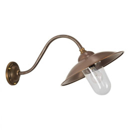 Applique murale VIENNA LL ronde en bronze et cuivre hauteur 35cm