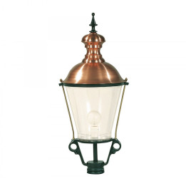 Lanterne ronde classique K2A Hauteur 85cm en aluminium et cuivre