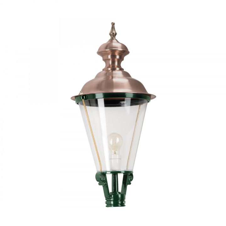 Lanterne ronde classique K3A Hauteur 68cm en aluminium et cuivre