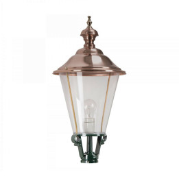 Lanterne ronde classique K3B Hauteur 63cm en aluminium et cuivre