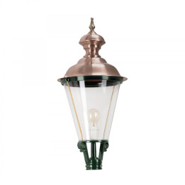 Lanterne ronde classique K4A Hauteur 61cm en aluminium et cuivre