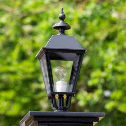 Lanterne carrée classique K6B Hauteur 55cm en aluminium 3 couleurs