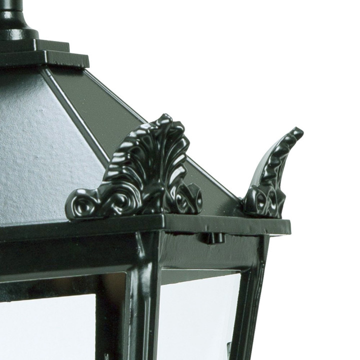 Lanterne hexagonale couronne K7Akr Htr 75cm en fonte d'aluminum