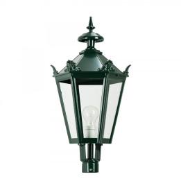 Lanterne hexagonale couronne K7Bkr Htr 60cm en fonte d'aluminum