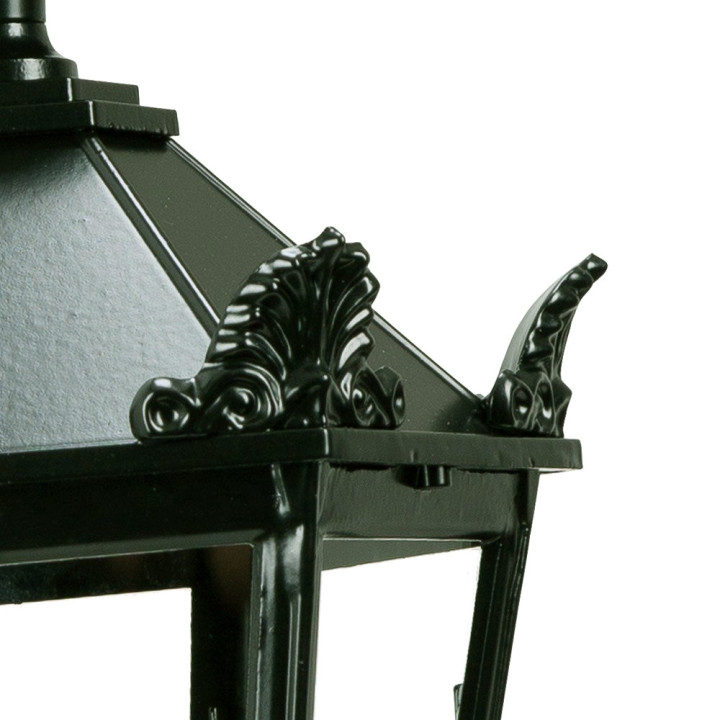 Lanterne hexagonale couronne K7Bkr Htr 60cm en fonte d'aluminum