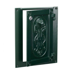 Façade de boite aux lettres pour paquets en fonte d'aluminium