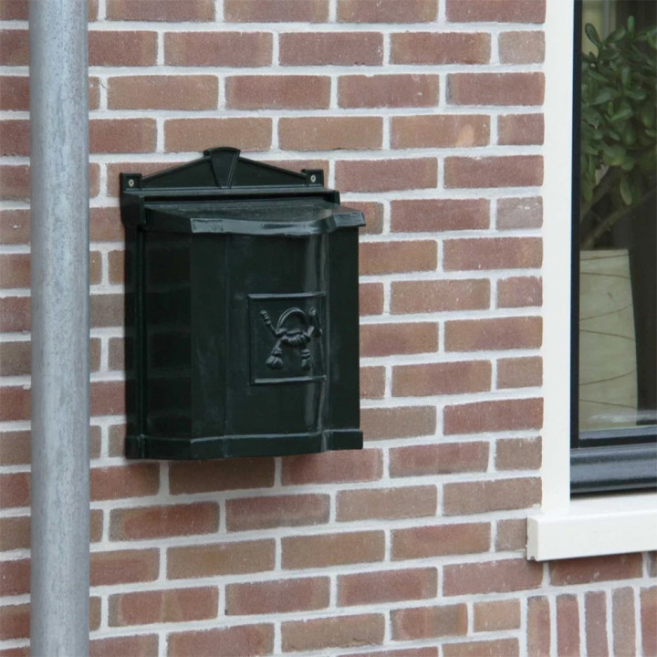 Façade de boite aux lettres pour courrier petits colis en fonte d'alu