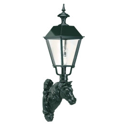 Luminaire CALIFORNIA carré sur potelet tête de cheval hauteur 90cm