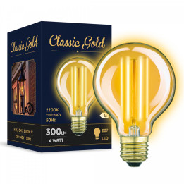 Ampoules avec filaments LED type Edison 4 watt couleur chaude