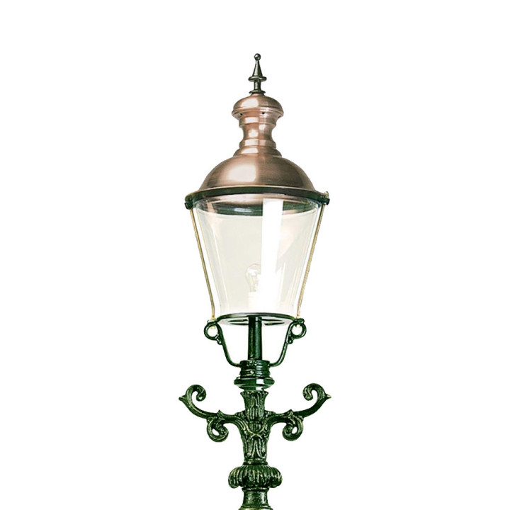 Lampadaire DEN HAAG avec son luminaire rond classique 4,05m