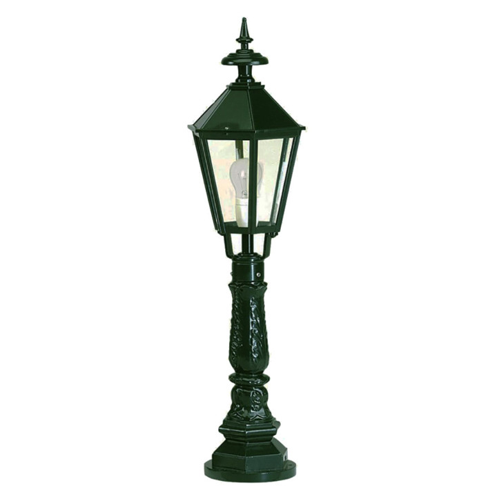 Luminaire EIFEL hexagonal classique monté sur potelet alu H 87cm