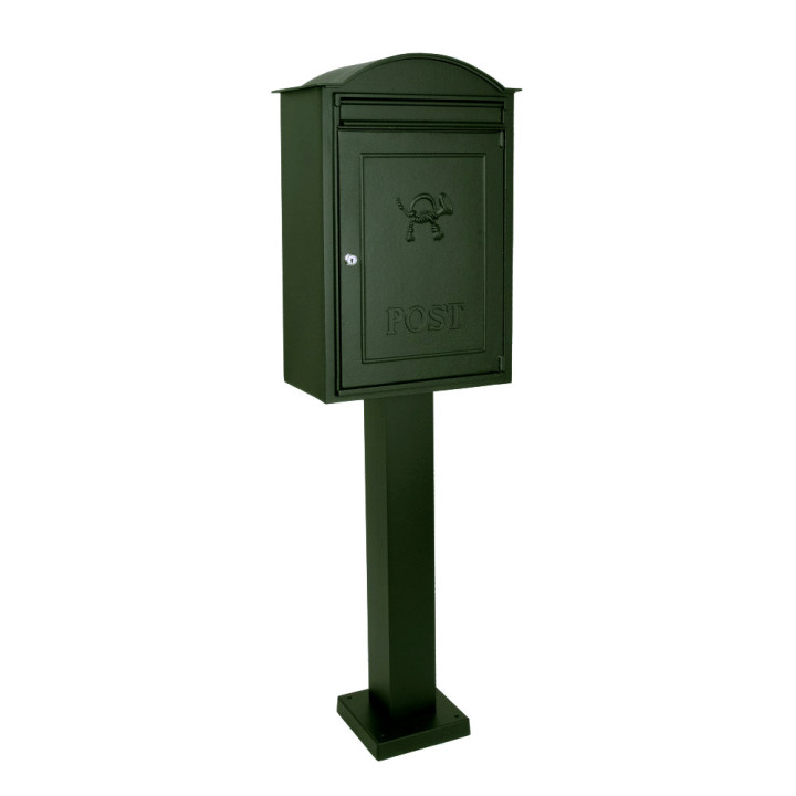 Boites aux lettres sur pied B20max à fixer au sol htr 120cm 3 couleurs