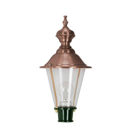 Lanterne ronde classique M29 Hauteur 39cm en aluminium et cuivre