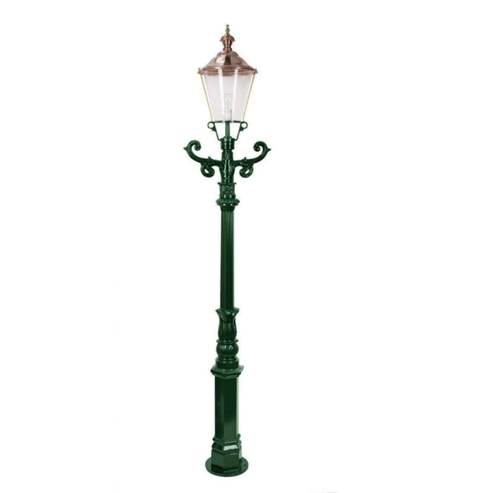 Lampadaire DE ZAAN avec son luminaire rond classique 2,10m