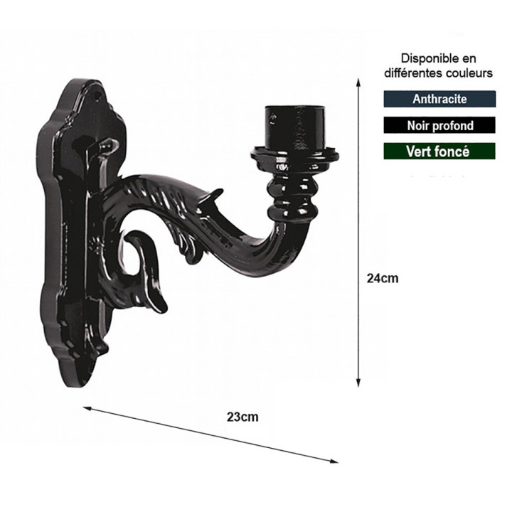 Console, potence ENKHUIZEN profondeur 23cm fonte d'aluminium