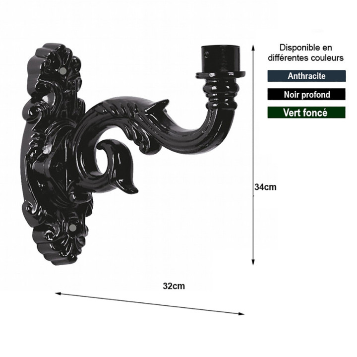 Console, potence VOLENDAM profondeur 34cm fonte d'aluminium
