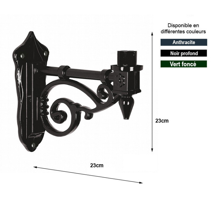 Console, potence EDAM profondeur 23cm fonte d'aluminium