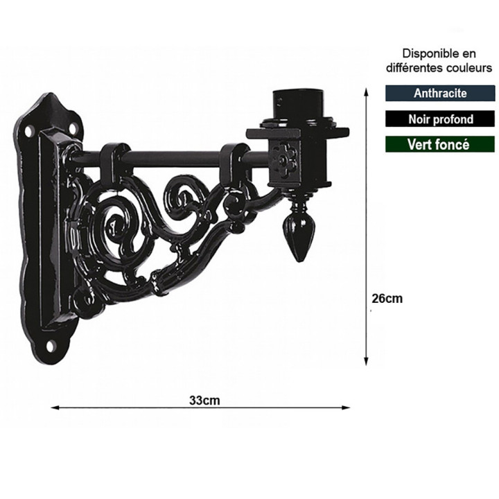 Console, potence MARKEN profondeur 33cm fonte d'aluminium