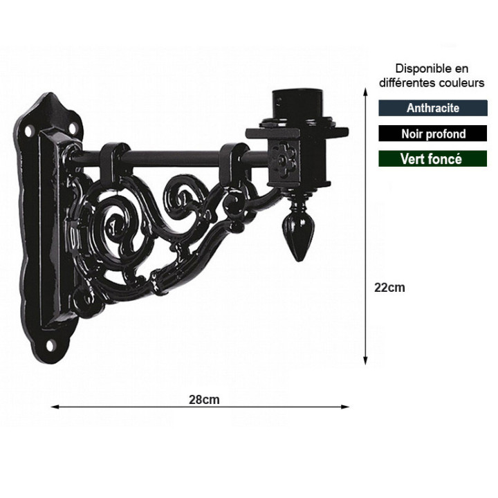 Potences DURGERDAM profondeur 28cm coulées en aluminium
