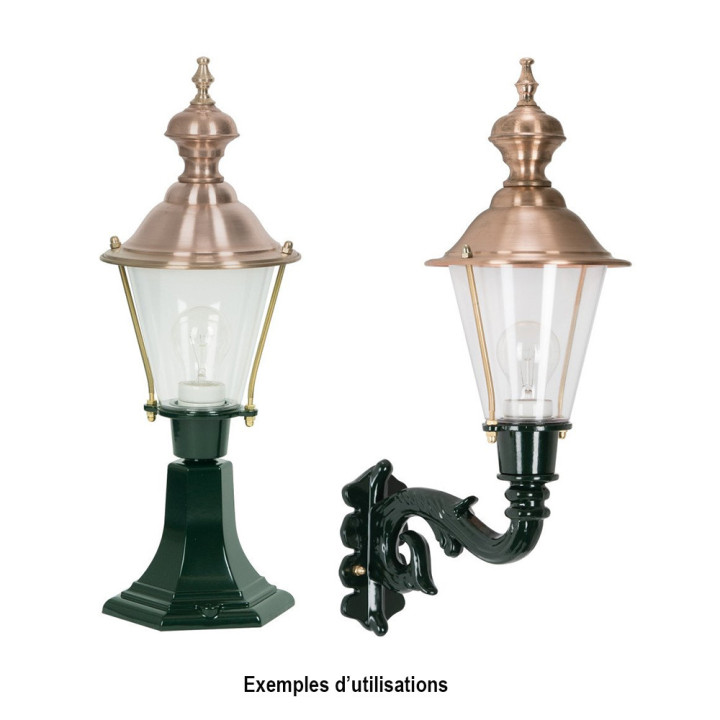 Vitres de rechange en verre pour luminaire rond classiques