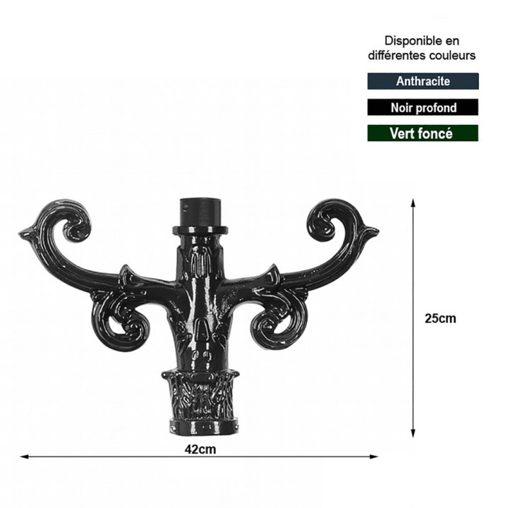 Support d'échelle L5808 en aluminium pour poteaux de lampadaires