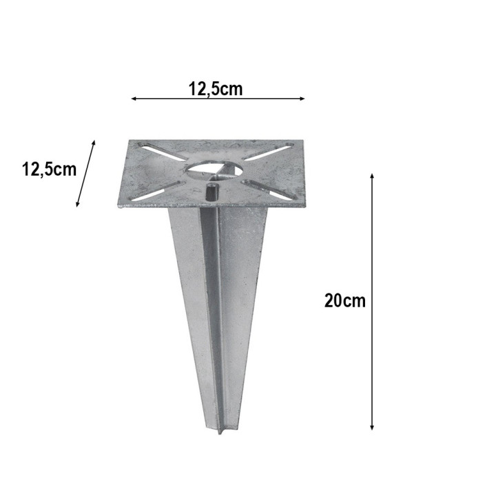Clés d'ancrages, pieux de scellements pour poteaux de luminaires