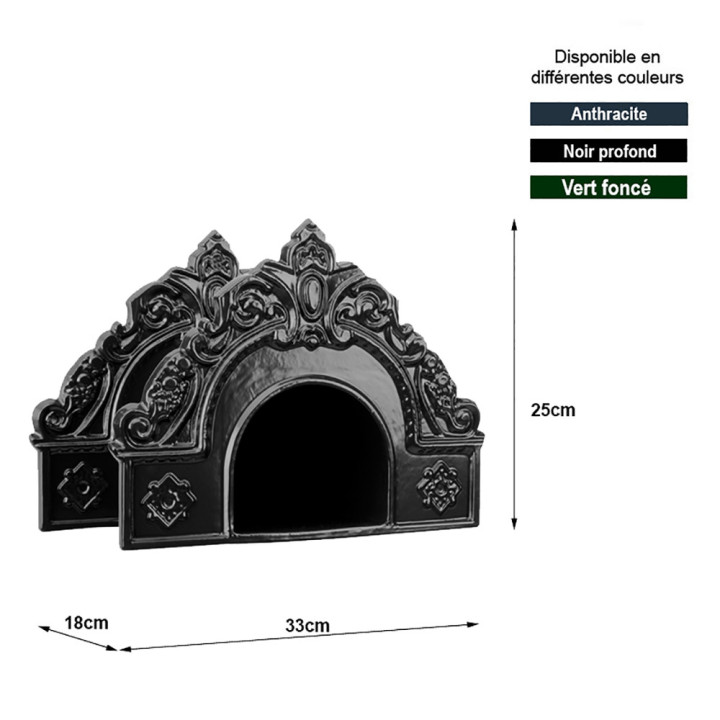 Porte tuyau d'arrosage support en aluminium coulé hauteur 25cm