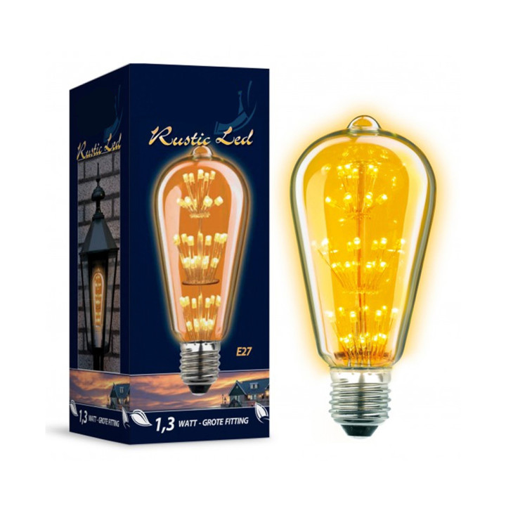 Ampoule rustique déco classiques LED de 1 à 8 watt, 105 à 800 lumen