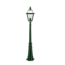 Lampadaire MAASEICK lanterne carrée ajourée 25x25cm, htr 151cm