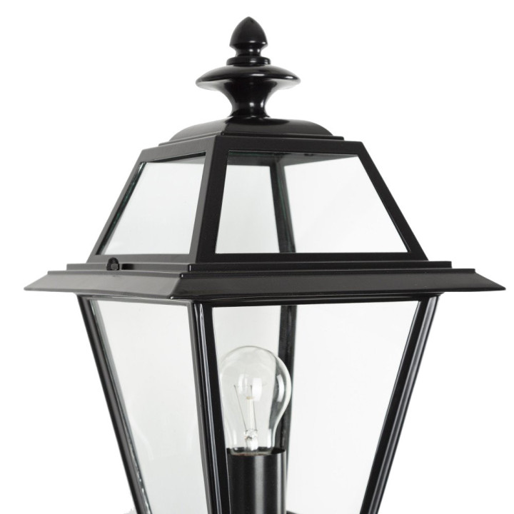 Lampadaire MAASEICK lanterne carrée ajourée 25x25cm, htr 151cm