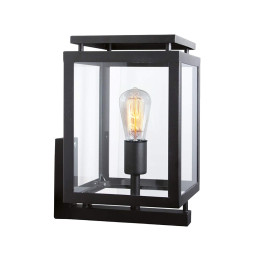 Applique luminaire DE VECHT mural cubique acier inoxydable noir