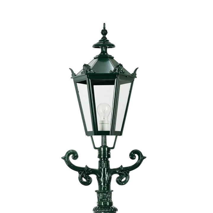 Lampadaire DE BEETS avec lampe hexagonale, support, poteau 1,75m