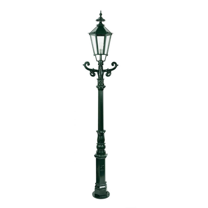 Lampadaire DE KENNEVER lampe hexagonale, support, poteau 2,25m