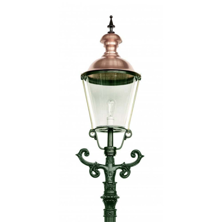 Lampadaire DUSSELDORF avec son luminaire rond classique 3,25m