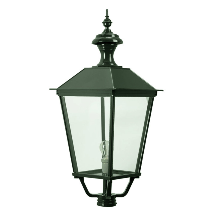 Luminaire DRESDEN avec lanterne carrée et poteau fonte d'alu 2,90m