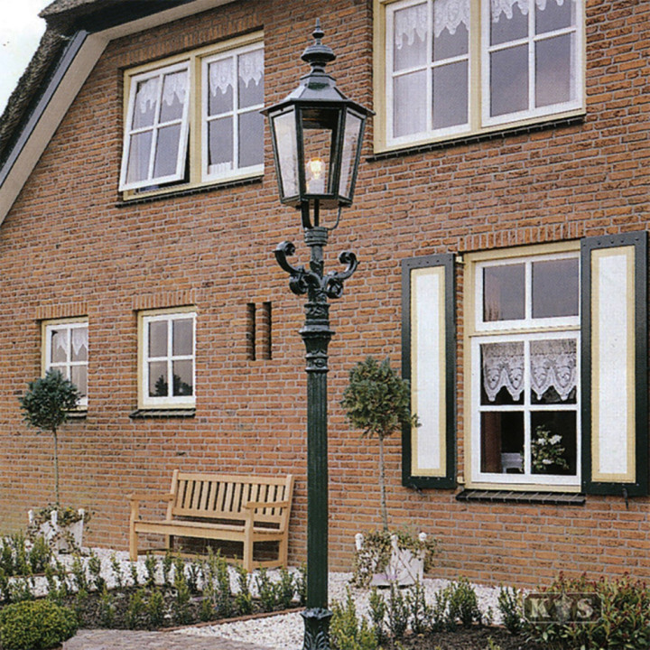 Lampadaire HANNOVRE lampe hexagonale, support, poteau 2,64m
