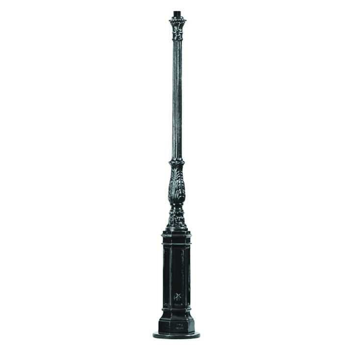 Lampadaire MAGDENBOURG lampe hexagonale, support, poteau 3,15m