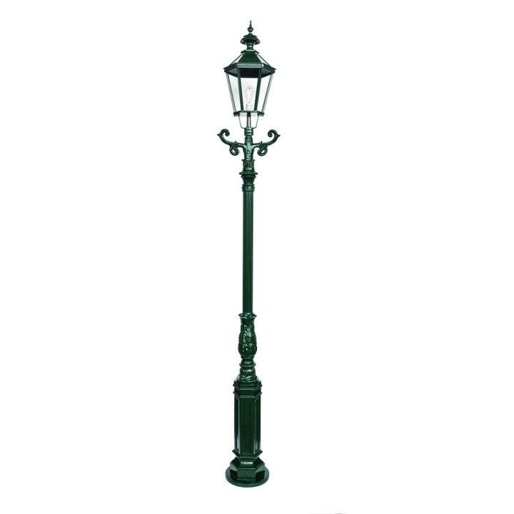 Lampadaire MAGDENBOURG lampe hexagonale, support, poteau 3,15m