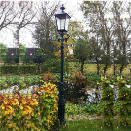 Lampadaire WENEN lampe carré, support d'échelle et poteau 3,25m