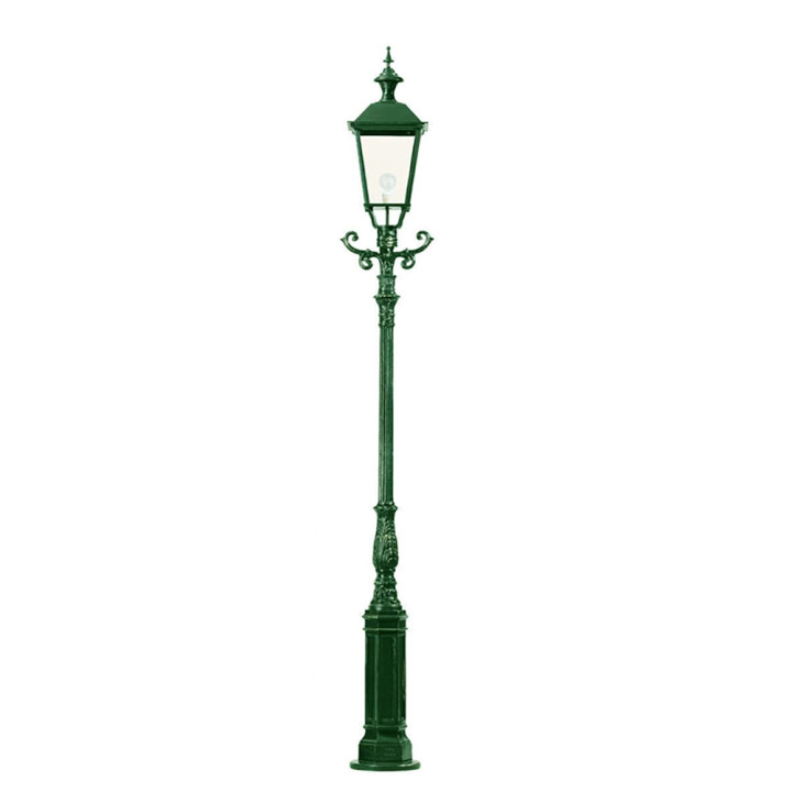 Lampadaire WENEN lampe carré, support d'échelle et poteau 3,25m