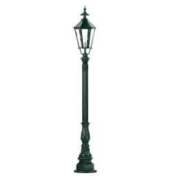 Lanterne HEIDELBERG lampe hexagonale classique et poteau 2,05m