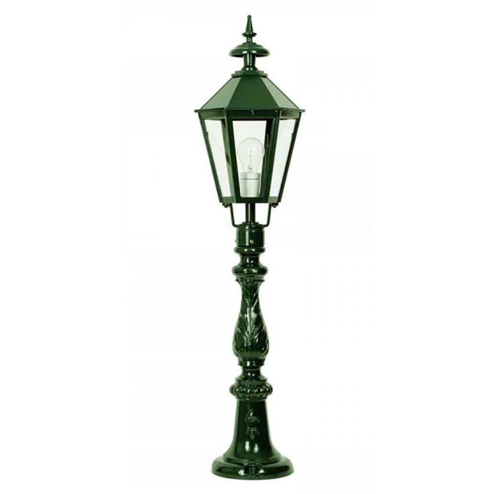 Lanterne OXFORD 14 lampe hexagonale classique et pied 100cm